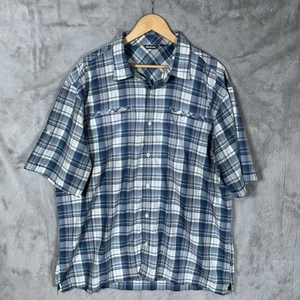 Rohan Pacific Shirt Mens XXL Blue Short Sleeves Hiking Walking Outdoors - Imagen 1 de 8