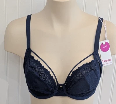 NEW Freya Catwalk Plunge Bra Midnight Busty cup w/ tag - Image 1 of 4