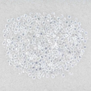 Natürlicher beheizter weißer Saphir Ceylon im Rundschliff 328 Stck. 3,05 kt 1,1 mm Edelstein - Bild 1 von 14