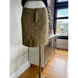Anthropologie Hei Hei Women's Size 2 Olive Green Utility Style Skirt Boho Career - Picture 1 of 8