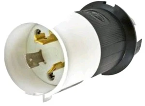 HUBBELL, HBL2331S, Twist-Lock Safety-Shroud Plug, 3 Wire, 20A 277V 12 to #10AWG - Picture 1 of 4