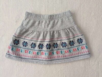 Girl's Gymboree Enchanted Winter Gray Fair Isle Skirt, Size 7 - Image 1 of 4