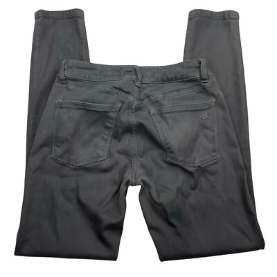 DL1961 Womens Black Lyocell Emma Power Legging Pewter Stretch Skinny Jeans 25x29 - Image 1 of 4