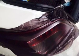 Matt Schwarz Scheinwerfer Folie Tönungsfolie 100 x 30cm Rückleuchten Blinker 1m - Bild 1 von 1