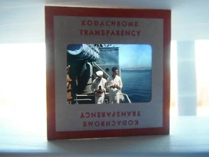 Vintage 35mm Slide Military Navy Ship - Picture 1 of 1