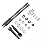 Powerhobby +4mm Wide Steel Drive shaft Axles for Axial SCX24 Jeep C10 Bronco