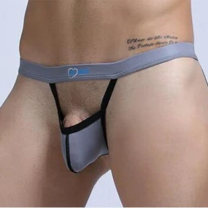 Lencería corta de malla para hombres tanga en T-back cuerda en G pantalón interior sexo - Imagen 1 de 19
