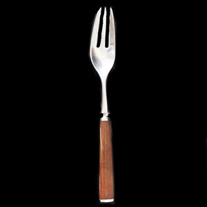 DANSK WOOD ACCENT Salad Fork 7" NEW NEVER USED made in Japan by Jen Quistgaard