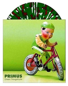 PRIMUS Green Naugahyde 10th Anniv Emerald Green Vinyl Red & Silver Splatter New - Picture 1 of 7