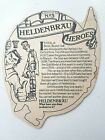 Vintage  WHITBREAD - HELDENBRAU HEROES no'5 Basket Ball Cat ??  Beer mat Coaster