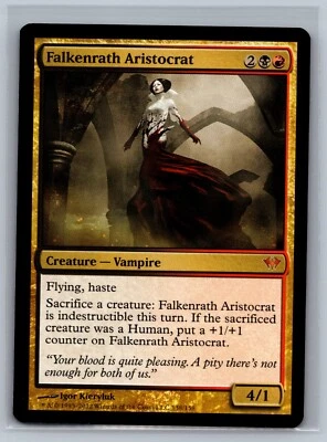 Magic The Gathering Dark Ascension Falkenrath Aristocrat #138/158 MTG TCG CCG - Image 1 of 2