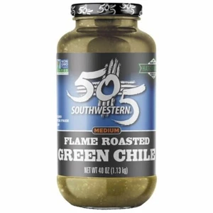 505 Southwestern HATCH VALLEY Flame Roasted Green Chile Medium 40 OZ - Picture 1 of 2