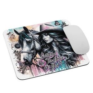 Tapis de souris campagne cowgirl "sud par la grâce de Dieu" charme sud - Photo 1/1