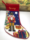 Lillian Vernon Needlepoint Nutcracker Christmas Stocking Personalized Timmy