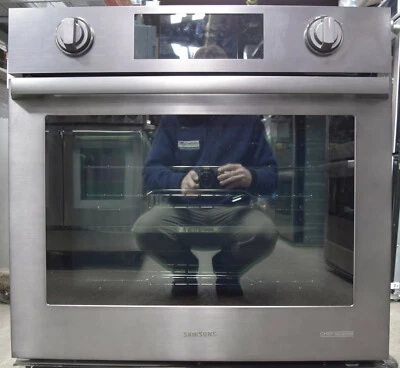 Samsung Chef Collection NV51M9770SM 30" Electric Wall Oven Black Stainless - Image 1 of 4