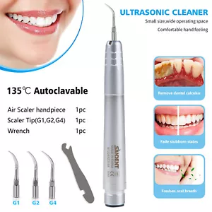 Dental Piezo Ultraschall Luft Scaler Handstück 2H + 3TIPs Stecker UK - Bild 1 von 19