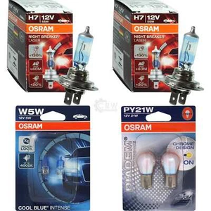 2X OSRAM NIGHT BREAKER LASER H7 130% Diadem Chrome PY21W COOL BLUE INTENSE W5W - Bild 1 von 12