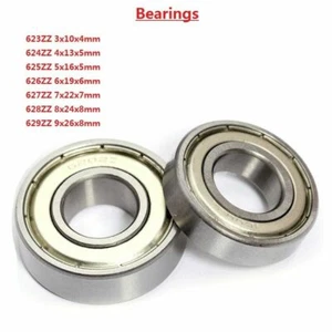 Deep Groove Ball Miniature Bearings 623 624 625 626 627 628 629ZZ Bearing Steel - Picture 1 of 5