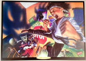 *Original* 1990 LEVI'S WILD CREATURES Artes Marciales KARATE Póster PUBLICIDAD - Imagen 1 de 3