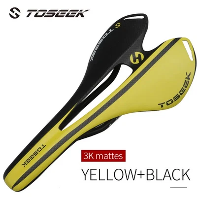 舒适的碳素自行车鞍座公路山地车自行车鞍座轨道自行车座椅 — 第 1/4 张图片