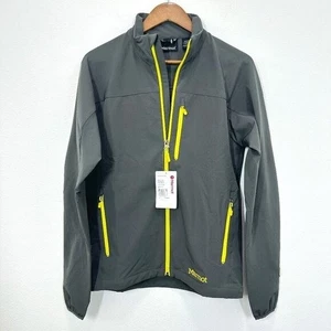 Marmot Men's XXL Grey Yellow Tempo Jacket Lightweight Packable Full Zip NWT - Picture 1 of 9