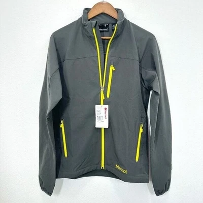 Marmot Men's XXL Grey Yellow Tempo Jacket Lightweight Packable Full Zip NWT - Image 1 of 4