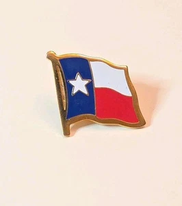 Texas State Flag Label Pin, Hat Pin/State Flag Pin, Cowboy Hat Pin Tx Souvenir - Picture 1 of 3