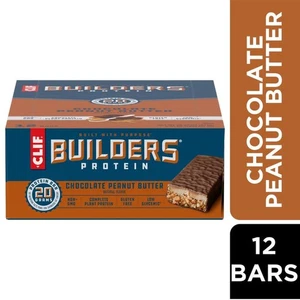 CLIF Protein Bars, Chocolate Peanut Butter Flavor, Gluten Free Bars, 12Ct - Picture 1 of 12