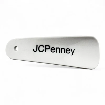 "Cuerno de zapato vintage JC Penney 4 3/8"" largo plástico blanco JCPenney JCPenny" Foto 1 de 4