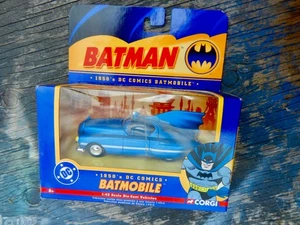 Corgi Batman 1950's BLUE BATMOBILE 1:43 Scale Diecast DC Comics NEW BMBV1 - Picture 1 of 4