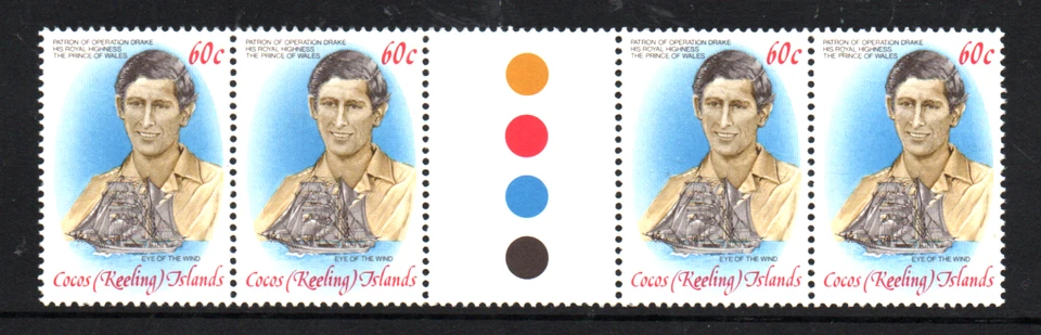 MNH  " PRINCE OF WALES "  COCOS  KEELING ISLANDS 1980s - Image 1 of 1