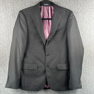 Zanetti Men's Pure Wool Lanificio Di Biella Blazer Size 36 Short Black Single - Picture 1 of 10