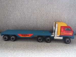 Vintage TONKA Tough Ones Apple Mac Hauler Rig SEMI TRUCK & TRAILER incomplete - Picture 1 of 14