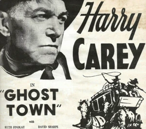 Harry Carey-Ghost Town-1936 Pressesatz Broschüre/Flyer-Anzeige Slick-Ad Matte-Werbeblatt - Bild 1 von 9