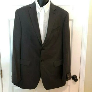 Abrigo deportivo de lana gris oscuro Banana Republic Lanificio Cerruti para hombre 44 L - Imagen 1 de 10