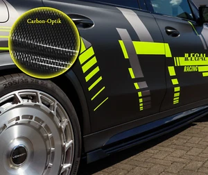 CUP faldones laterales + ala trasera ABS para Mercedes AMG GLS 63 4Matic óptica carbono - Imagen 1 de 3