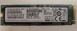 SAMSUNG 512Gb M.2 SSD Solid State Drive PM961 NVMe MZ-VLW5120 MZVLW512HMJP-000H1 - Afbeelding 1 van 1