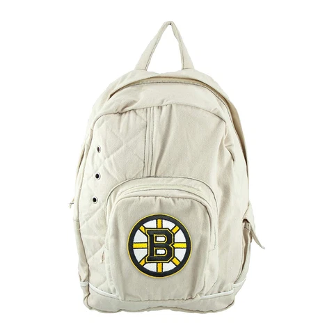 NHL Boston Bruins Old School Backpack, Brown Cover