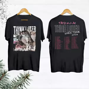 Graphic Tate McRae T-Shirt, Tate McRae The Think Later World Tour 2024 Tour Shir - Picture 1 of 1