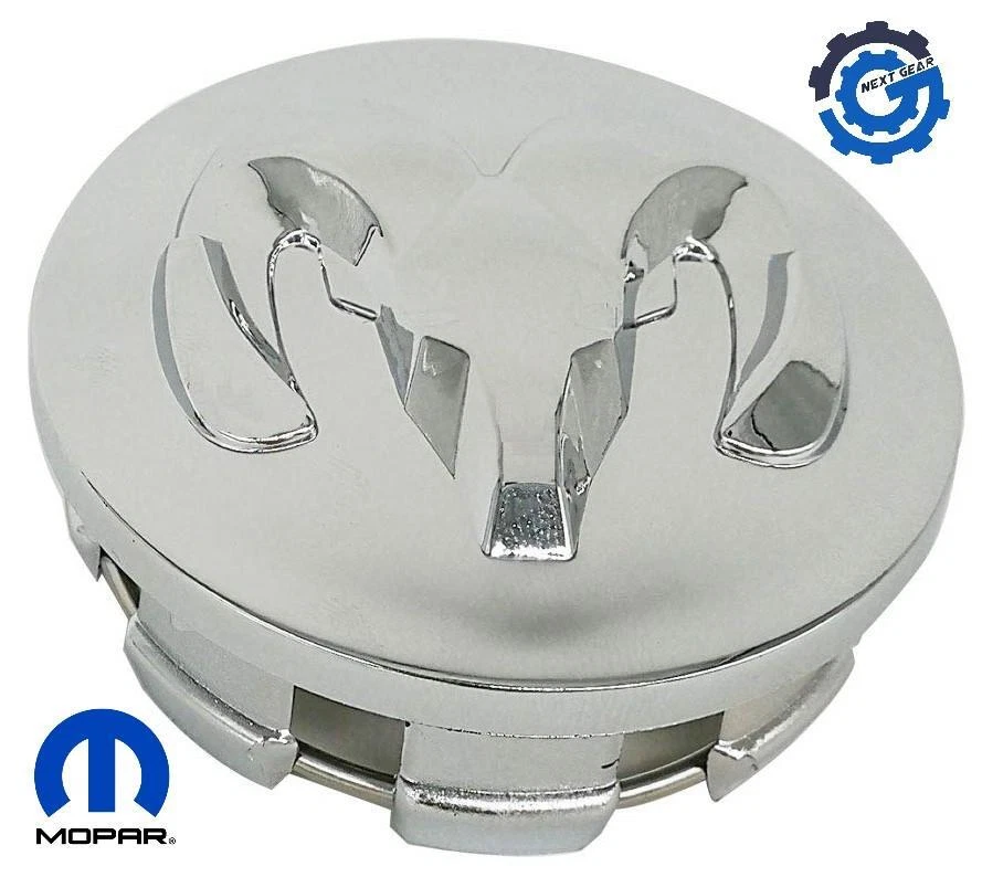 New OEM Mopar Chrome Ram Emblem Center Cap 2013-19 RAM 1500 1LB72SZ0AB - Image 1 of 4