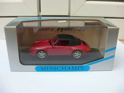 Porsche 911 cabriolet softtop red 1994 Minichamps 430063042 MIB 1:43 928 944 968 - Imagen 1 de 3