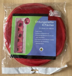 Kinderzimmer Ordnungshelfer 6 Fächer Farbe rot Höhe 168 cm Durchmesser 28 cm - Bild 1 von 2