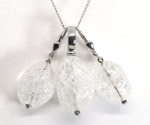Set Anhänger + Ohrschmuck, Rutil Quarz, Sterling Silber 925er -MDI, + Kette 50cm - Photo 1 sur 8