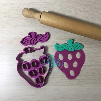 MY SWEET CUTTER Fragola Formine Per Biscotti Ripieni Cookie Cutter 8/9cm