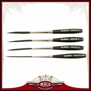 Bobbo/Mack Super Quad Pinstriping Paint Brush Sizes #00,#0,#1, #2 OR Set of Four - Picture 1 of 9