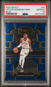 2023 Panini Select #87 Victor Wembanyama Blue PSA 10 - Picture 1 of 2