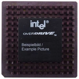 Intel 80486 Overdrive 100MHz SZ959 DX4ODPR100 CPU Socket PGA168 Cooler - Picture 1 of 1