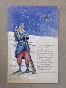 Carte postale de poilu de la 1ere guerre mondiale - Imagen 1 de 2