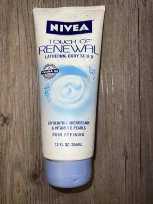 Nivea Touch of Renewal Body Wash Scrub 12oz Exfoliating Microbeads Vitamin E - Image 1 of 2