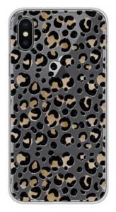 Coque en silicone imprimée compatible Apple iPhone X iPhone XS Léopard - Photo 1 sur 3
